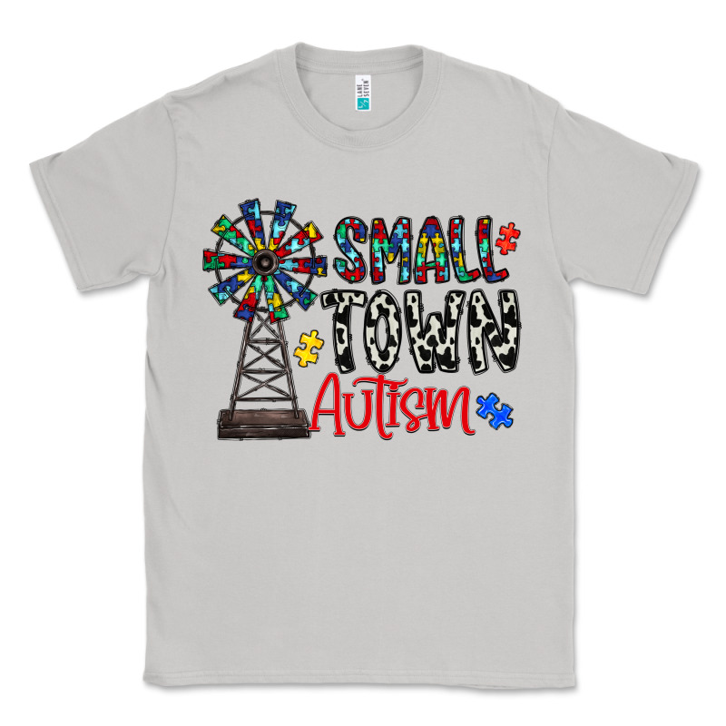 Small Town Autism Classic Tee by CowhideDigitalArt | Teevron