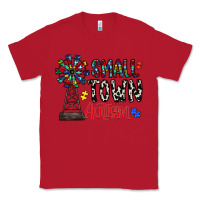 Red small town autism Classic Tee - CowhideDigitalArt
