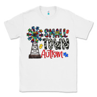White small town autism Classic Tee - CowhideDigitalArt