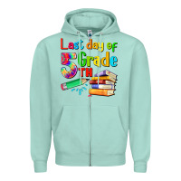 Seafoam last day of fifth grade Zipper Hoodie - Artiststas