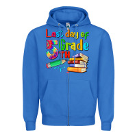 True Royal last day of fifth grade Zipper Hoodie - Artiststas
