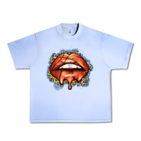 Grape Ice basketball lips Urban Heavy Tee - Zillion Design Studio