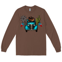 Chestnut texas truck Long Sleeve Tee - CowhideDigitalArt