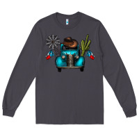 Smoke texas truck Long Sleeve Tee - CowhideDigitalArt