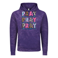 Cloud Purple pray on it pray over it pray throught it Vintage Hoodie - texasbilliewilder