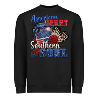Black american heart southern soul Heavyweight Sweatshirt - Zillion Design Studio