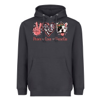 Smoke Peace Love French Bulldog Heavyweight Hoodie - Jasminsmagicworld