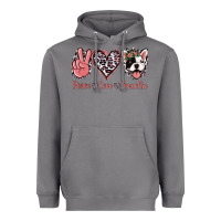 Storm Peace Love French Bulldog Heavyweight Hoodie - Jasminsmagicworld