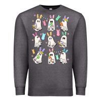 Charcoal Heather bunny ghost Premium Sweatshirt - MaliasSmallBusiness