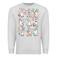 Dove Grey bunny ghost Premium Sweatshirt - MaliasSmallBusiness