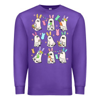 Purple bunny ghost Premium Sweatshirt - MaliasSmallBusiness