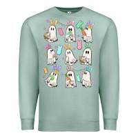 Seafoam bunny ghost Premium Sweatshirt - MaliasSmallBusiness