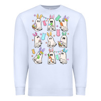 White bunny ghost Premium Sweatshirt - MaliasSmallBusiness