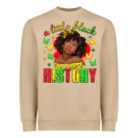 Mushroom a little black history with girl juneteenth Heavyweight Sweatshirt - texasbilliewilder