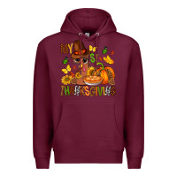 Burgundy my first thanksgiving bbs Premium Hoodie - BundleAndBundleShop