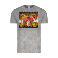 Cloud Rock ladybug mushrooms Vintage Tee - BarkalooDesign