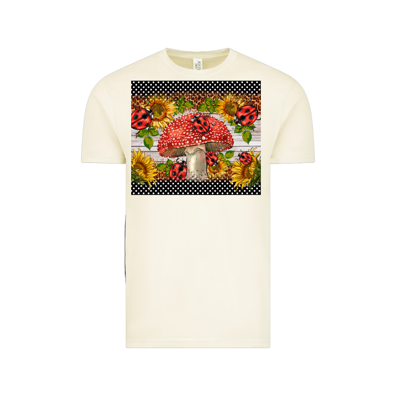 Ladybug Mushrooms Vintage Tee by BarkalooDesign | Teevron