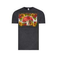 Vintage Black ladybug mushrooms Vintage Tee - BarkalooDesign
