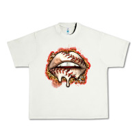 Pistachio baseball lips Urban Heavy Tee - Zillion Design Studio
