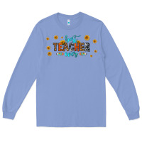 Colony Blue best teacher ever 16oz libbey glass Long Sleeve Tee - HRA Design Shop