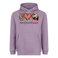 Lavender Peace Love Dalmatians Heavyweight Hoodie - Jasminsmagicworld