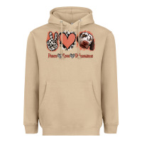 Mushroom Peace Love Dalmatians Heavyweight Hoodie - Jasminsmagicworld