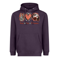 Plum Peace Love Dalmatians Heavyweight Hoodie - Jasminsmagicworld