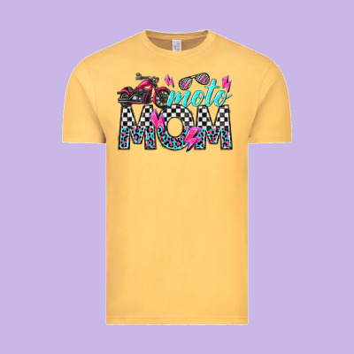 Moto Mom Vintage Tee Designed By Texasbilliewilder