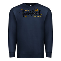 Navy it is finished Premium Sweatshirt - MaliasSmallBusiness