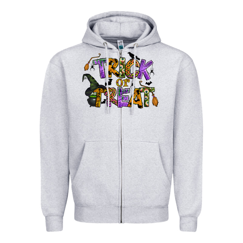 Trick Or Treat Zipper Hoodie by BundleAndBundleShop | Teevron