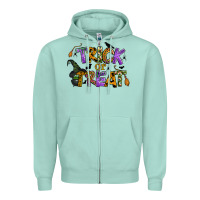 Seafoam trick or treat Zipper Hoodie - BundleAndBundleShop