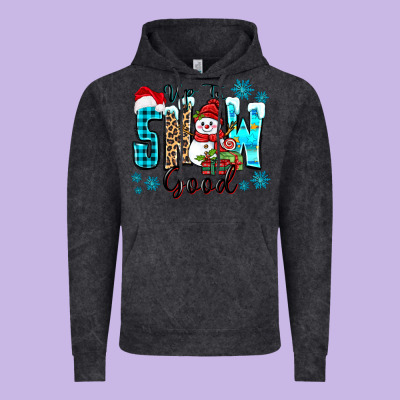 Up To Snow Good Vintage Hoodie Designed By Zillion Design Studio