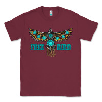 Burgundy turquoise freebird Classic Tee - RanaPortraitStore