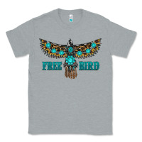 Heather Grey turquoise freebird Classic Tee - RanaPortraitStore