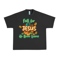 Pigment Black Fall for Jesus He Never Leaves Urban Heavy Tee - texasbilliewilder