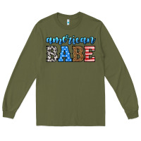 Army Green american babe Long Sleeve Tee - HRA Design Shop