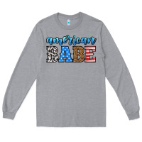 Heather Grey american babe Long Sleeve Tee - HRA Design Shop