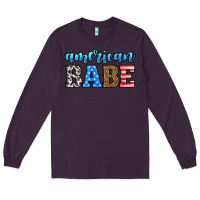 Plum american babe Long Sleeve Tee - HRA Design Shop
