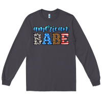 Smoke american babe Long Sleeve Tee - HRA Design Shop