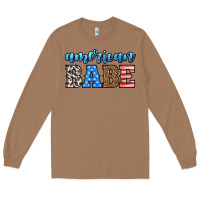 Toasted Coconut american babe Long Sleeve Tee - HRA Design Shop