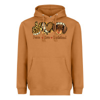 Meerkat Peace Love Dachshund Heavyweight Hoodie - Jasminsmagicworld