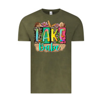 Vintage Olive lake babe Vintage Tee - Zillion Design Studio