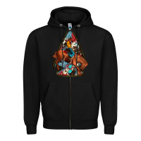 Black arrowhead rodeo Zipper Hoodie - JahusDesignShop