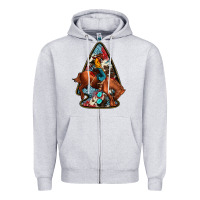 Heather Grey arrowhead rodeo Zipper Hoodie - JahusDesignShop