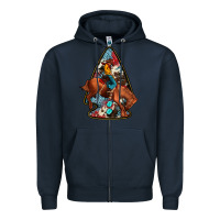 Navy arrowhead rodeo Zipper Hoodie - JahusDesignShop