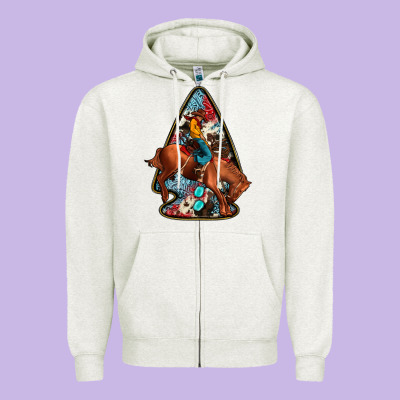 Arrowhead Rodeo Zipper Hoodie Designed By Jahusdesignshop