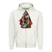 Oatmeal Heather arrowhead rodeo Zipper Hoodie - JahusDesignShop