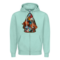 Seafoam arrowhead rodeo Zipper Hoodie - JahusDesignShop