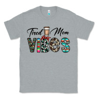 Heather Grey tired mom vibes Classic Tee - CowhideDigitalArt