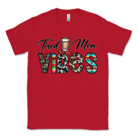 Red tired mom vibes Classic Tee - CowhideDigitalArt